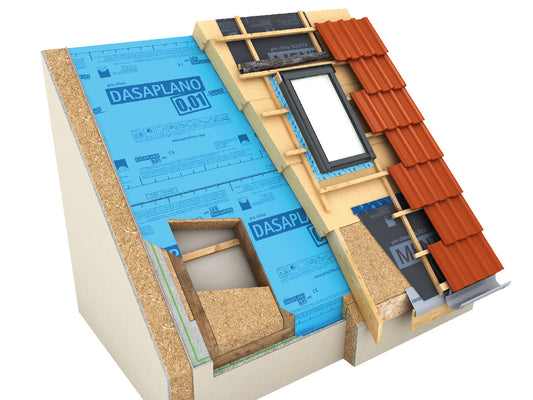 Luftdichtungsbahn für die Dachsanierung von Außen DASAPLANO 0,01