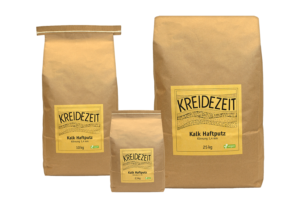 Kreidezeit Kalk Haftputz grob