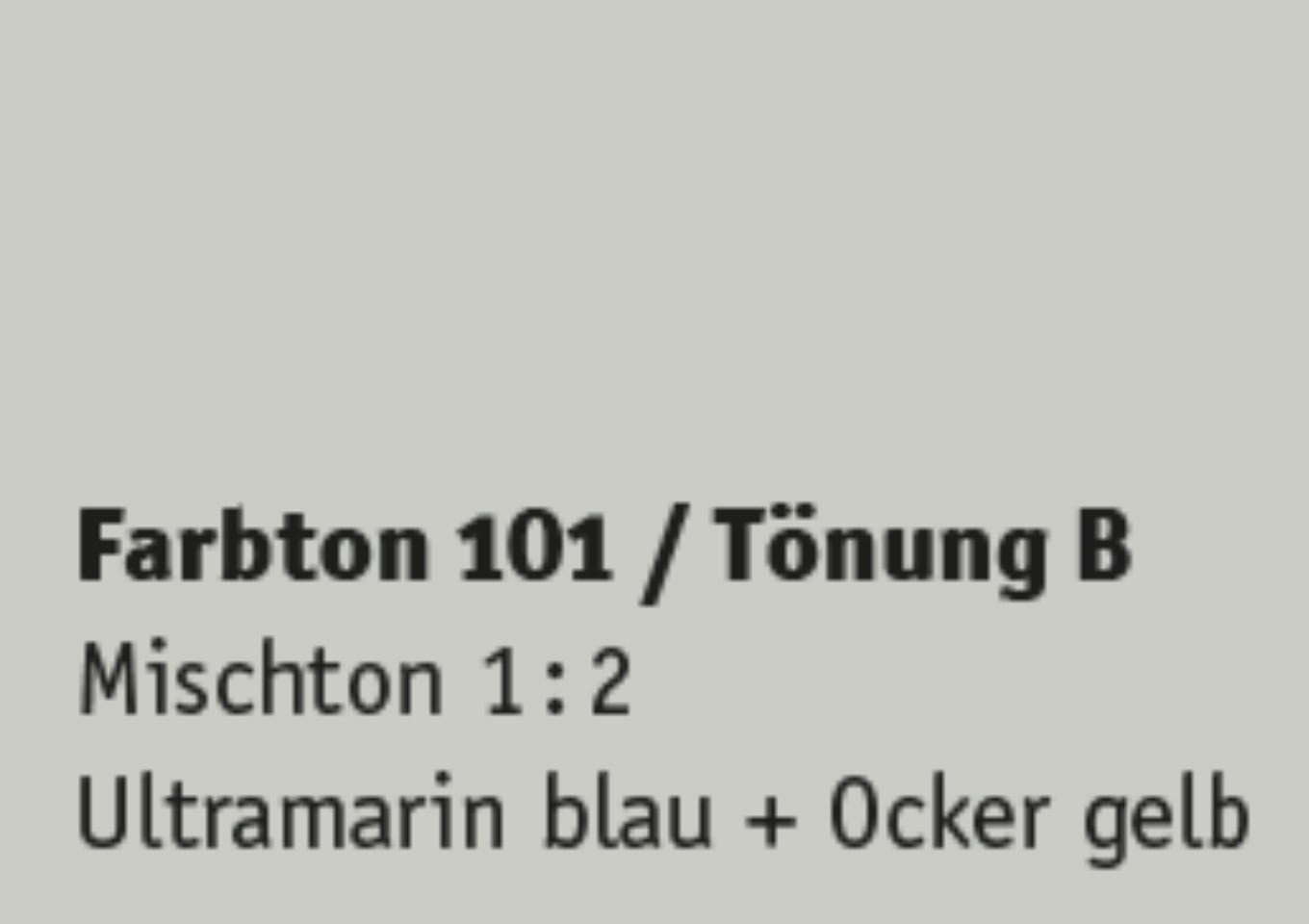 Kreidezeit Farbpigmentmischungen für Farben (trocken) Farbton 97-108