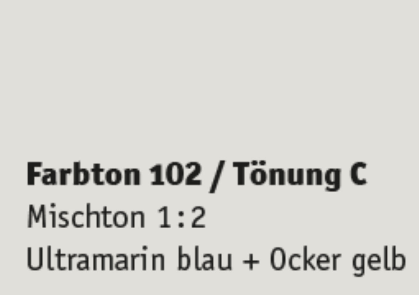 Kreidezeit Farbpigmentmischungen für Farben (trocken) Farbton 97-108