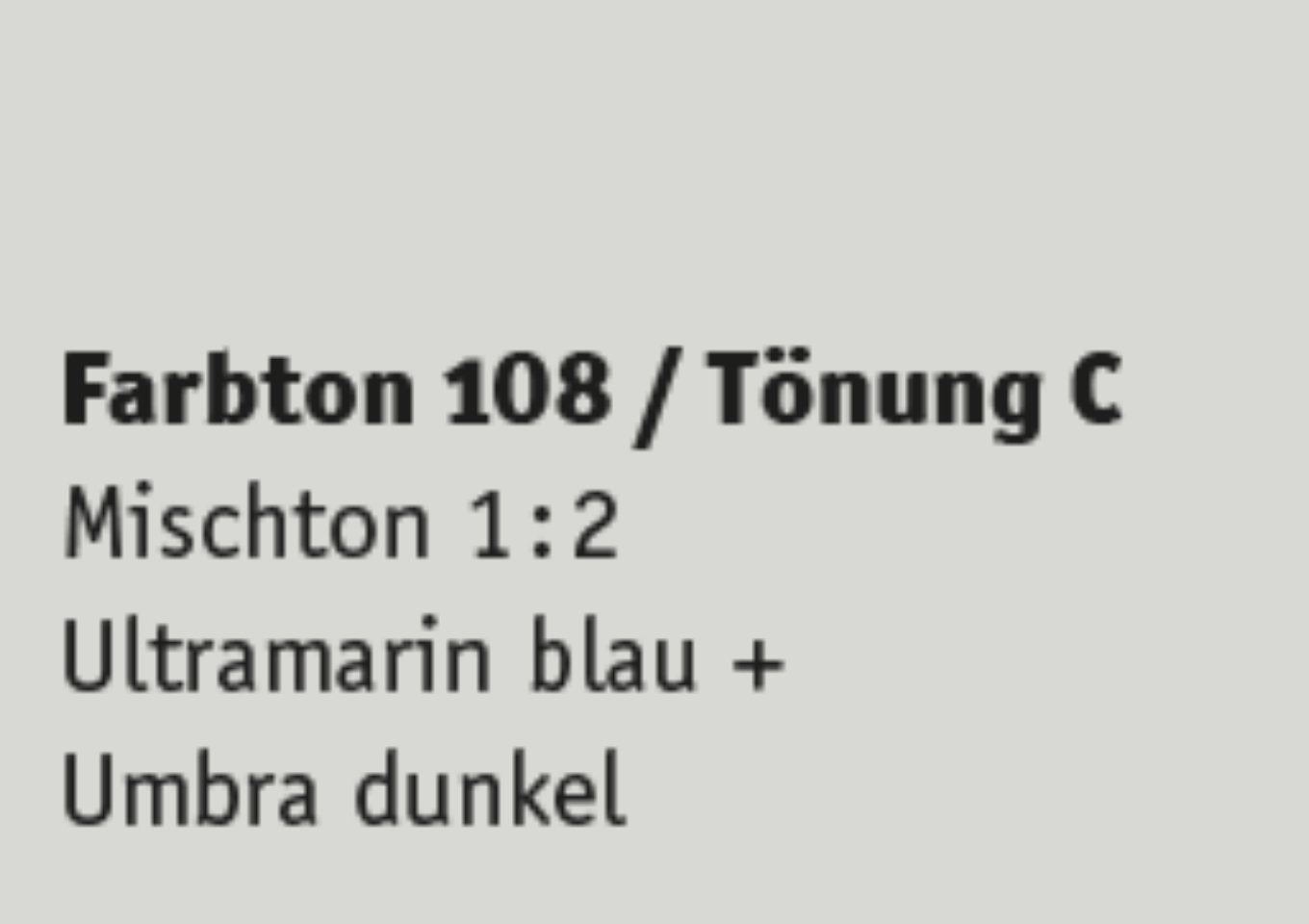 Kreidezeit Farbpigmentmischungen für Sumpfkalkfarben Farbton 97-108