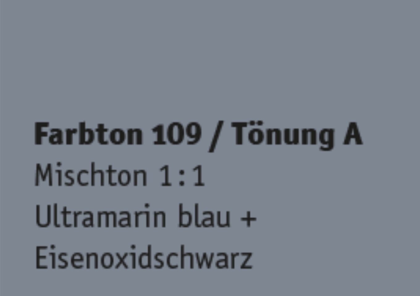 Kreidezeit Farbpigmentmischungen für Sumpfkalkfarben Farbton 109-120