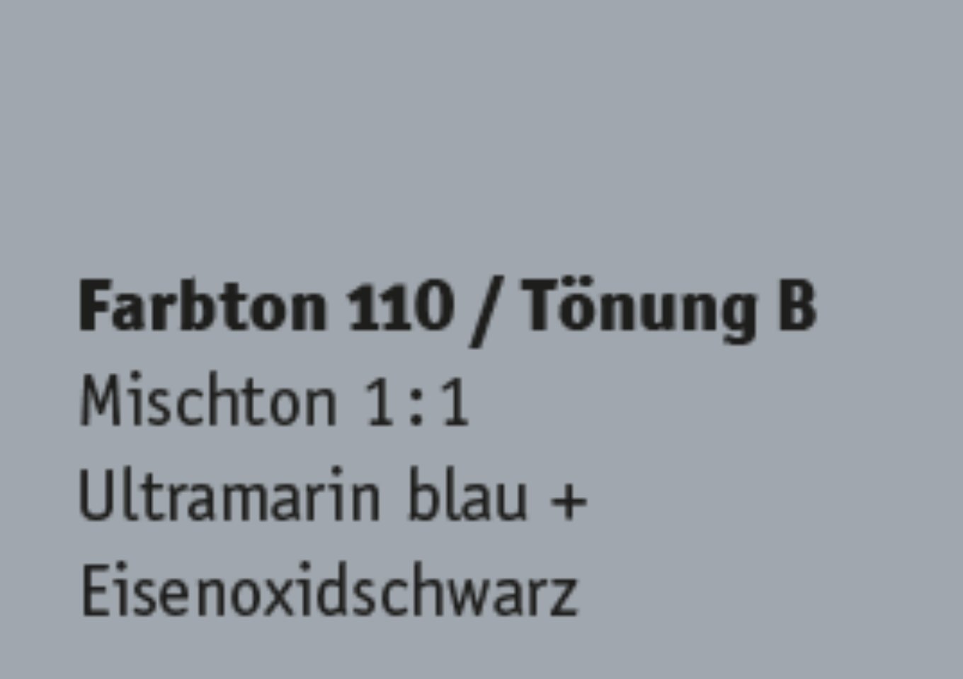 Kreidezeit Farbpigmentmischungen für Sumpfkalkfarben Farbton 109-120
