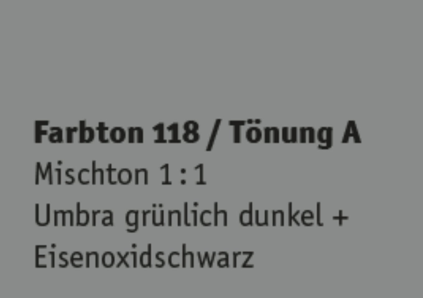 Kreidezeit Farbpigmentmischungen für Sumpfkalkfarben Farbton 109-120