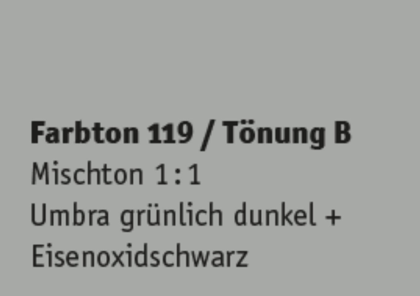 Kreidezeit Farbpigmentmischungen für Sumpfkalkfarben Farbton 109-120