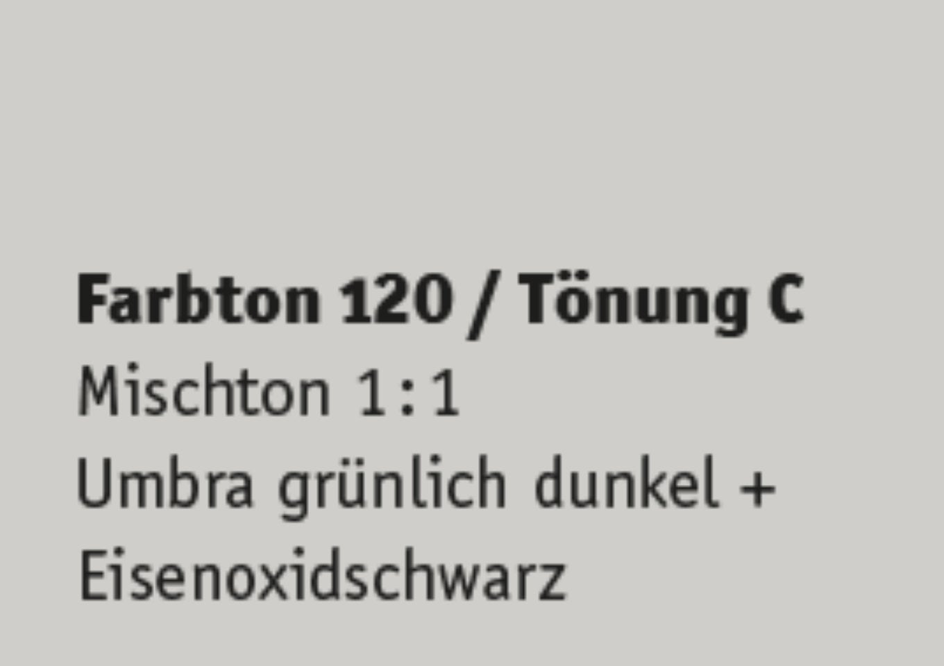 Kreidezeit Farbpigmentmischungen für Sumpfkalkfarben Farbton 109-120