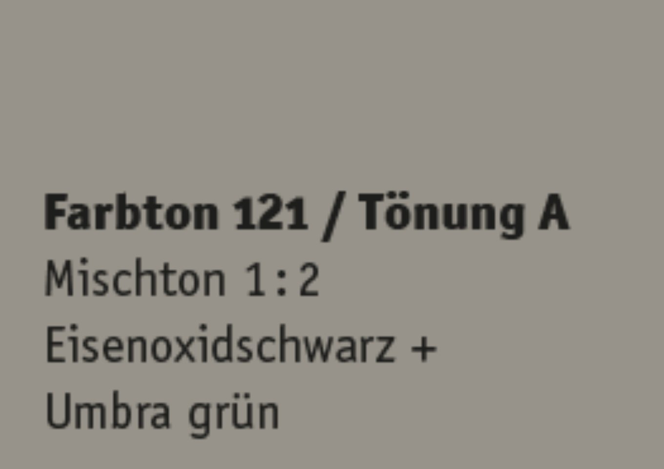 Kreidezeit Farbpigmentmischungen für Sumpfkalkfarben Farbton 121-132