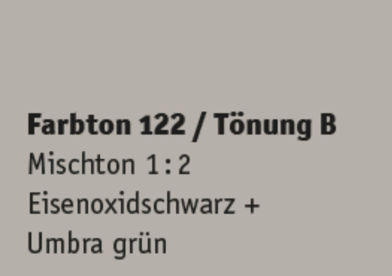 Kreidezeit Farbpigmentmischungen für Sumpfkalkfarben Farbton 121-132