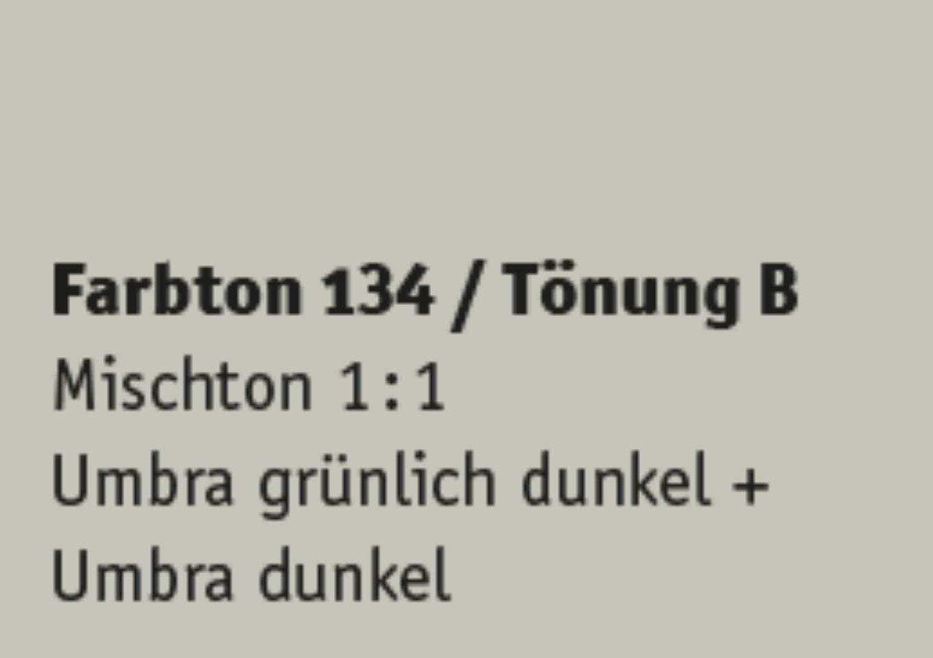 Kreidezeit Farbpigmentmischungen für Sumpfkalkfarben Farbton 133-144