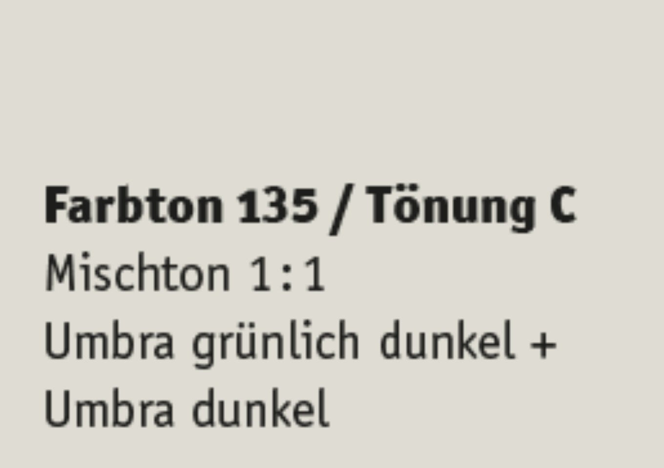 Kreidezeit Farbpigmentmischungen für Sumpfkalkfarben Farbton 133-144