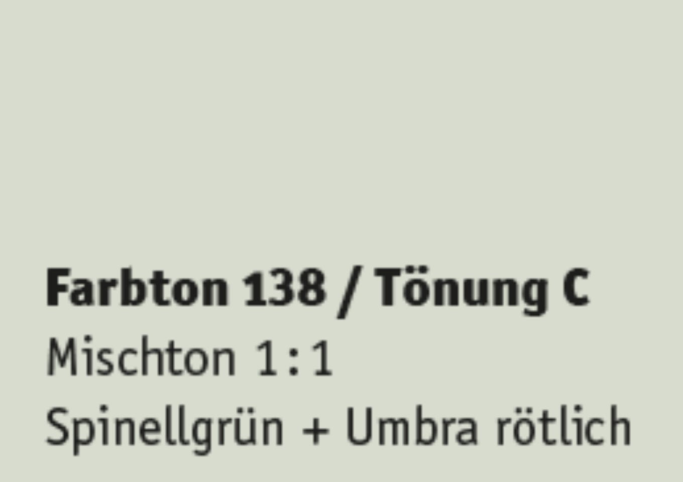 Kreidezeit Farbpigmentmischungen für Sumpfkalkfarben Farbton 133-144
