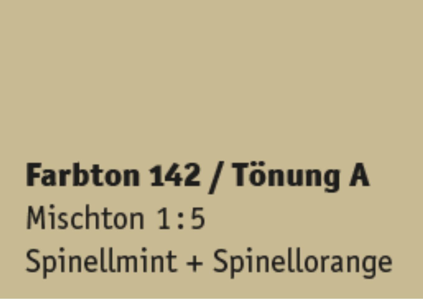 Kreidezeit Farbpigmentmischungen für Sumpfkalkfarben Farbton 133-144