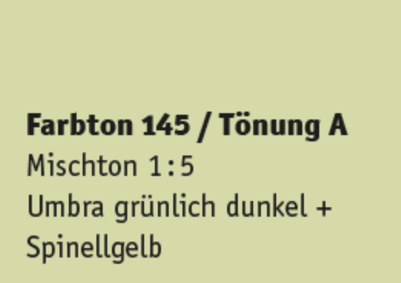 Kreidezeit Farbpigmentmischungen für Sumpfkalkfarben Farbton 145-156