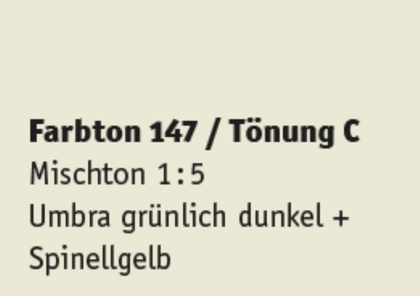 Kreidezeit Farbpigmentmischungen für Sumpfkalkfarben Farbton 145-156