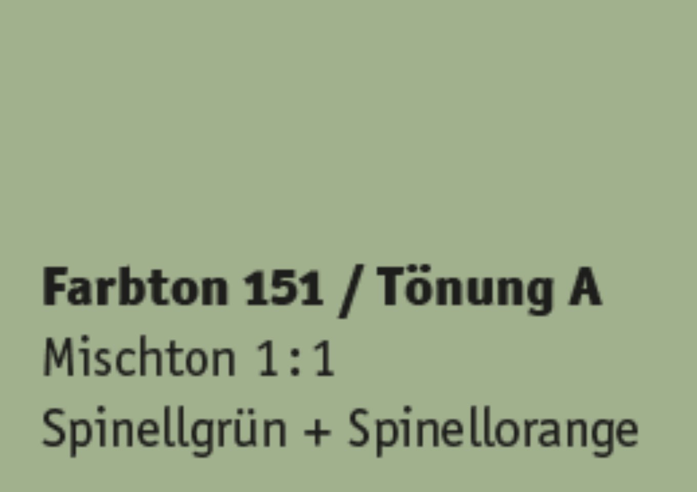 Kreidezeit Farbpigmentmischungen für Sumpfkalkfarben Farbton 145-156