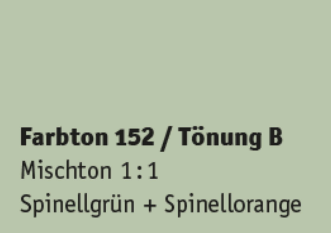 Kreidezeit Farbpigmentmischungen für Sumpfkalkfarben Farbton 145-156