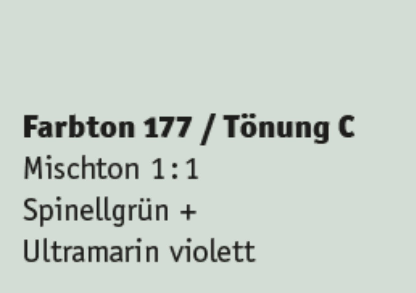 Kreidezeit Farbpigmentmischungen für Sumpfkalkfarben Farbton 169-180