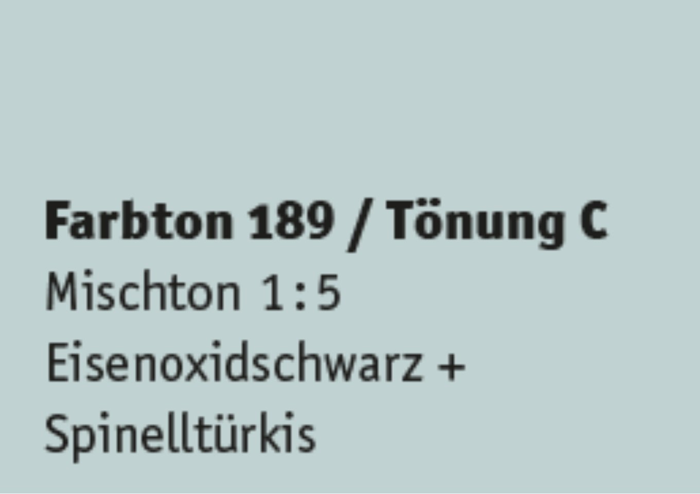 Kreidezeit Farbpigmentmischungen für Sumpfkalkfarben Farbton 181-192