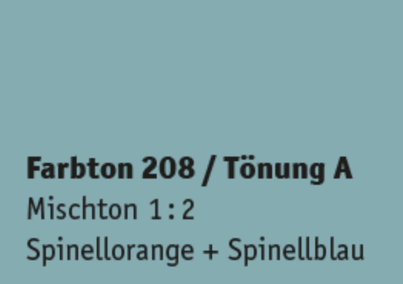 Kreidezeit Farbpigmentmischungen für Sumpfkalkfarben Farbton 205-216