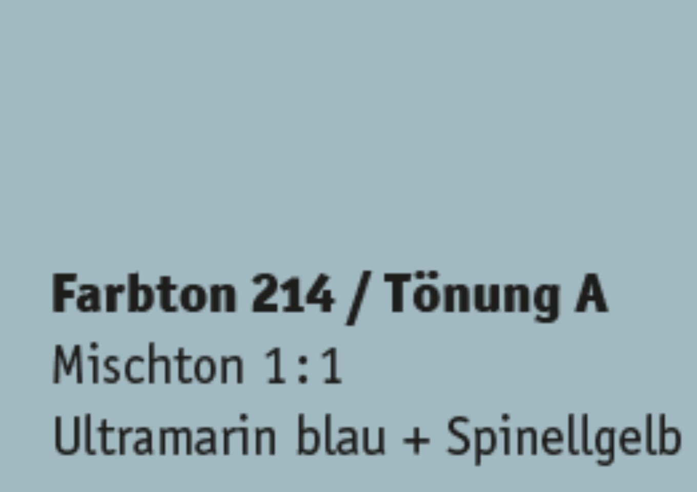 Kreidezeit Farbpigmentmischungen für Sumpfkalkfarben Farbton 205-216