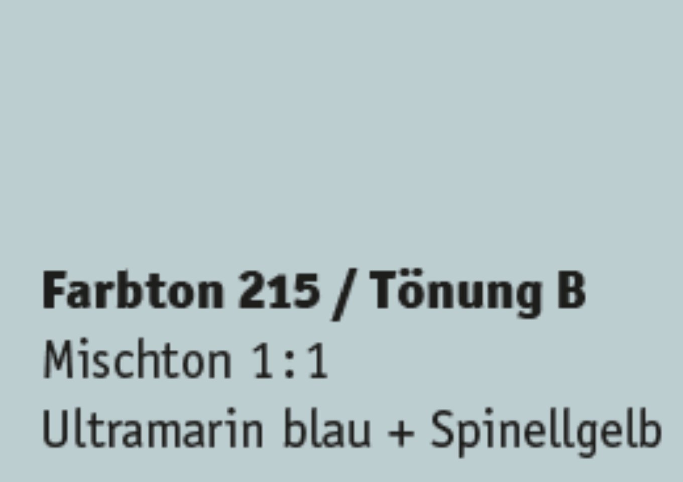 Kreidezeit Farbpigmentmischungen für Sumpfkalkfarben Farbton 205-216