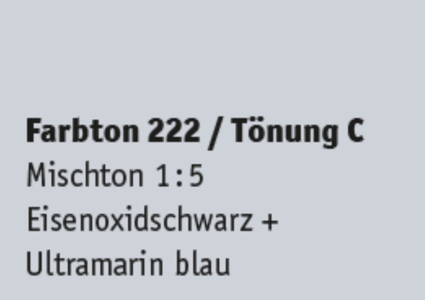 Kreidezeit Farbpigmentmischungen für Sumpfkalkfarben Farbton 217-228