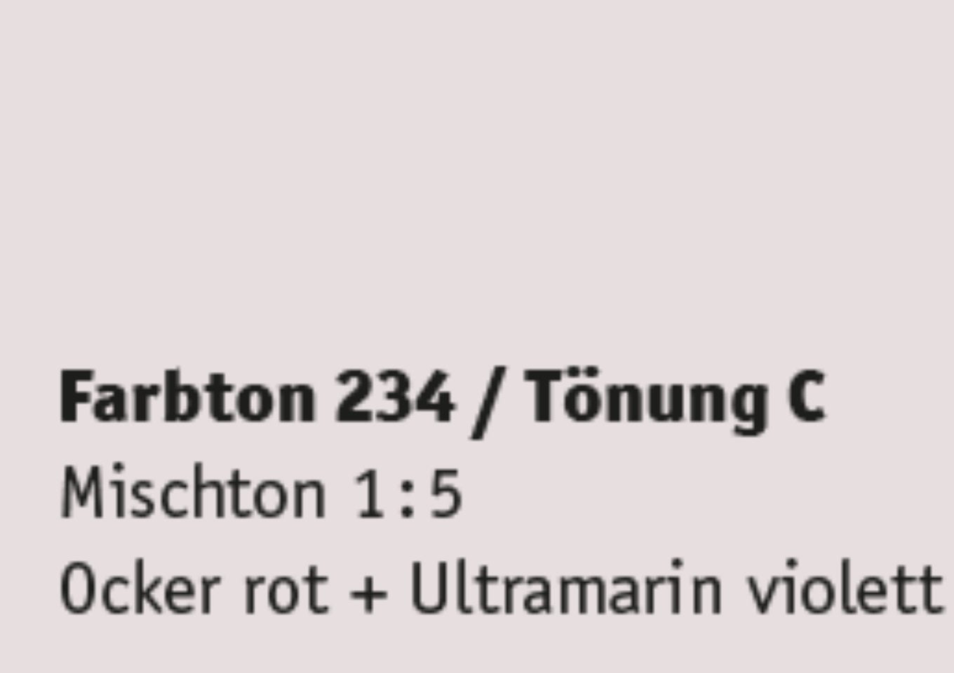 Kreidezeit Vega Wandfarbe pigmentiert Farbton 229-240