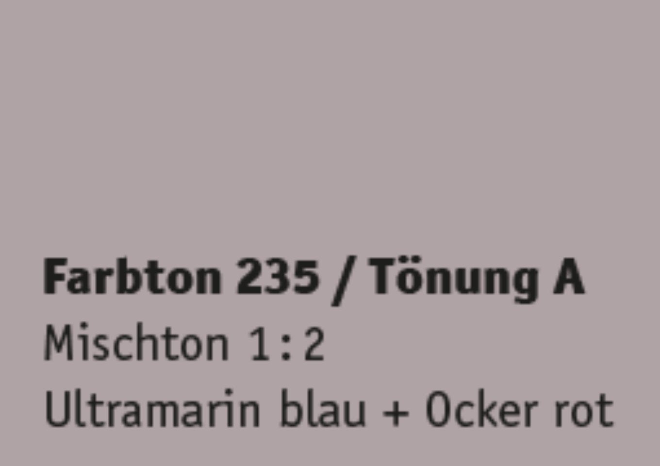 Kreidezeit Farbpigmentmischungen für Sumpfkalkfarben Farbton 229-240