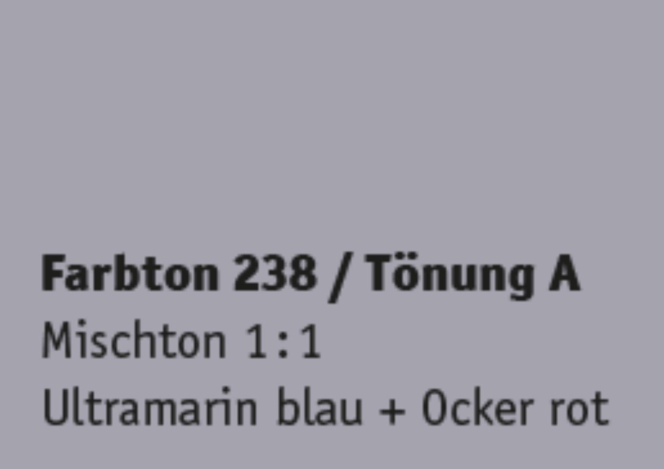 Kreidezeit Farbpigmentmischungen für Sumpfkalkfarben Farbton 229-240