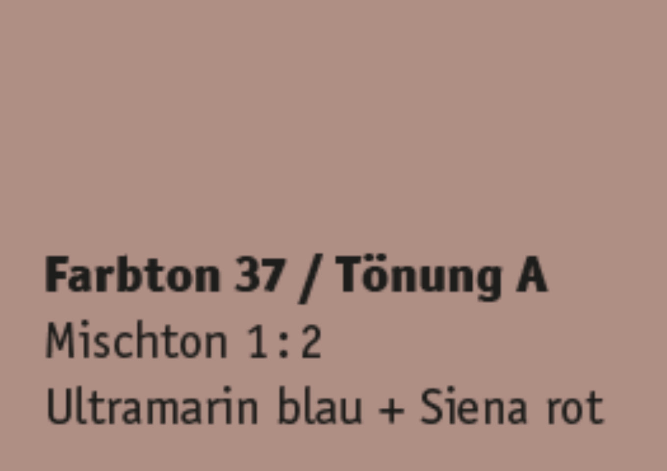 Kreidezeit Farbpigmentmischungen für Farben (trocken) Farbton 37-48