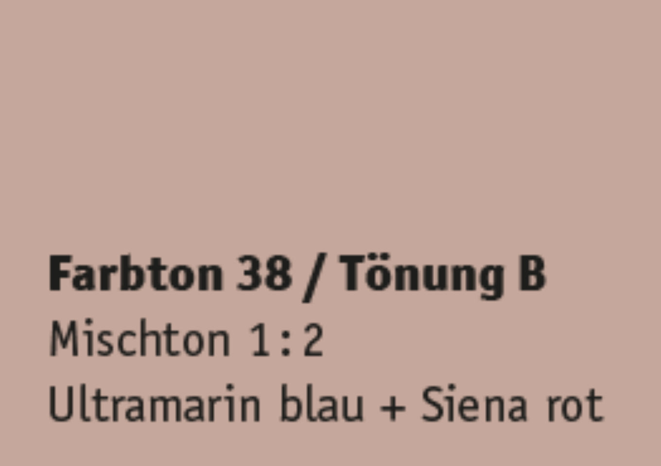Kreidezeit Farbpigmentmischungen für Farben (trocken) Farbton 37-48