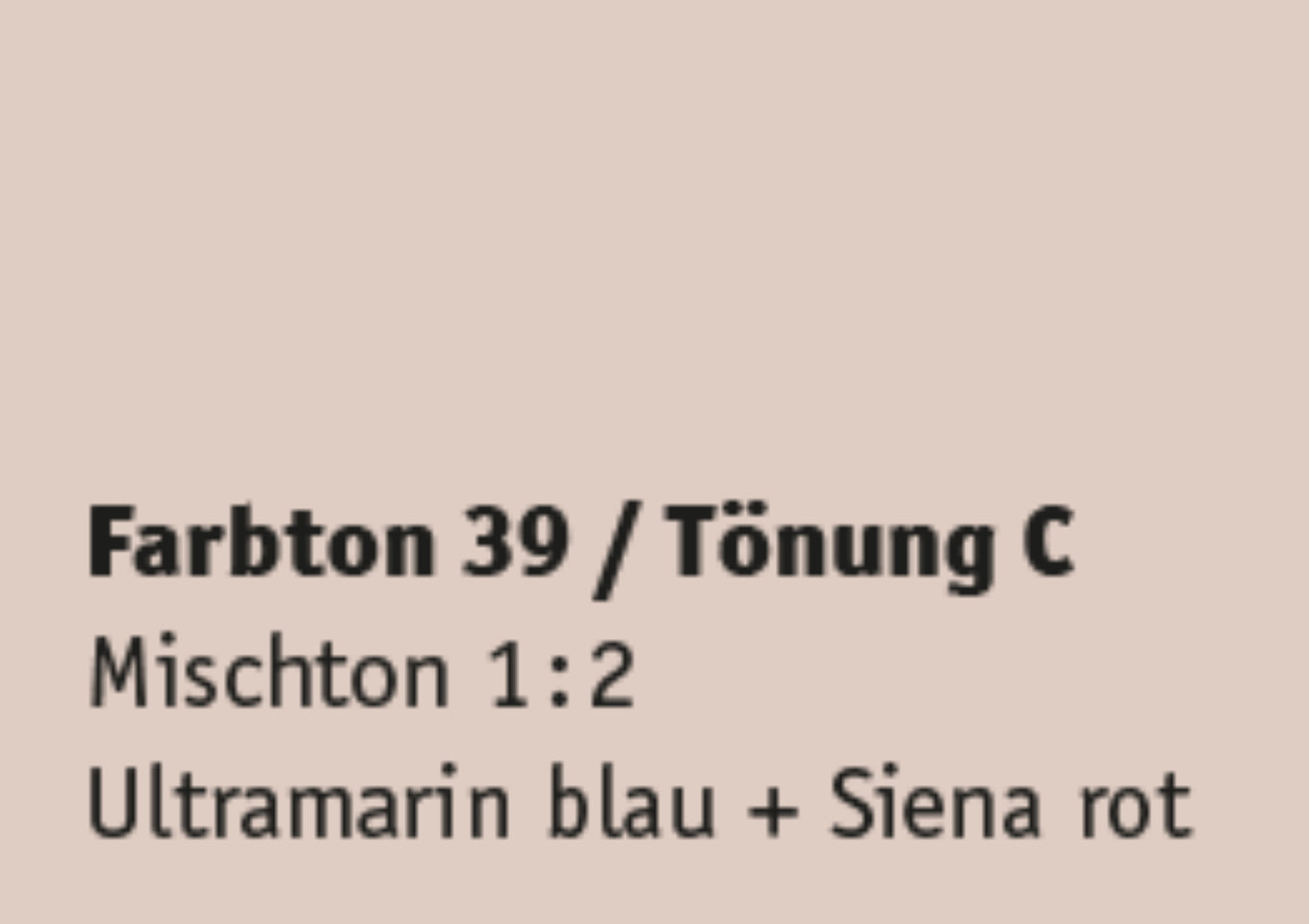 Kreidezeit Farbpigmentmischungen für Farben (trocken) Farbton 37-48