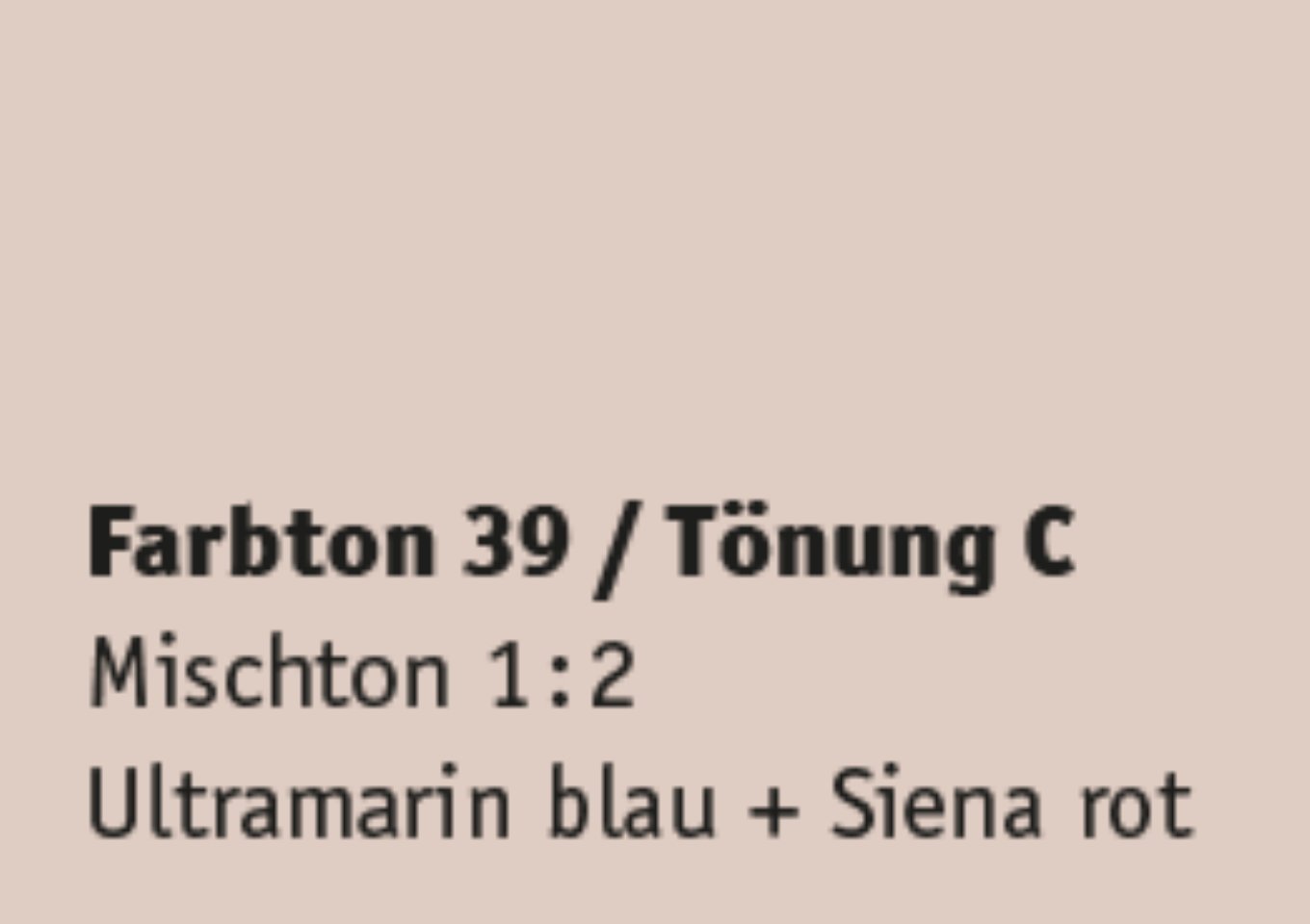 Kreidezeit Farbpigmentmischungen für Sumpfkalkfarben Farbton 37-48