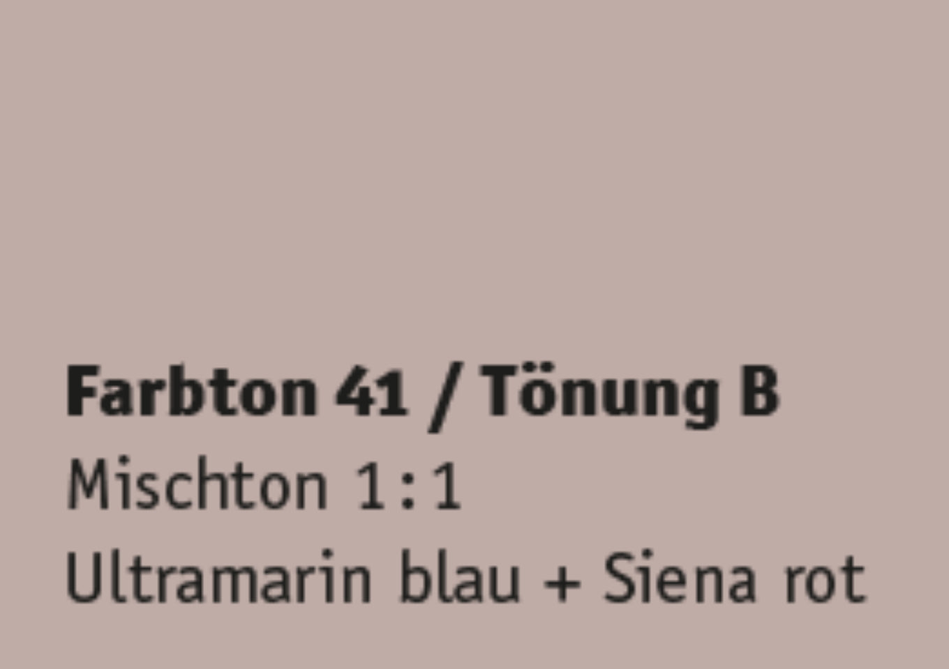Kreidezeit Farbpigmentmischungen für Farben (trocken) Farbton 37-48