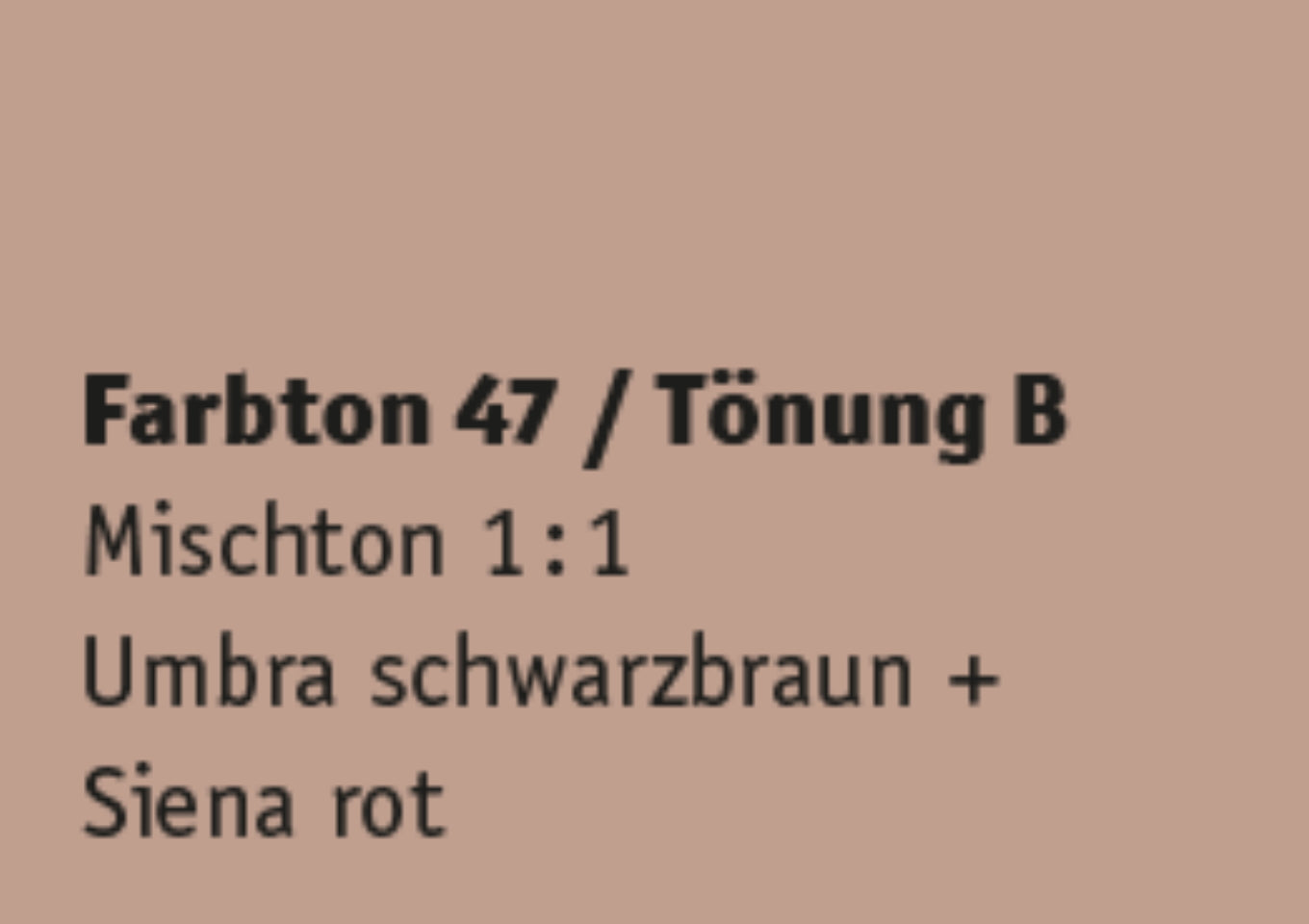 Kreidezeit Farbpigmentmischungen für Farben (trocken) Farbton 37-48