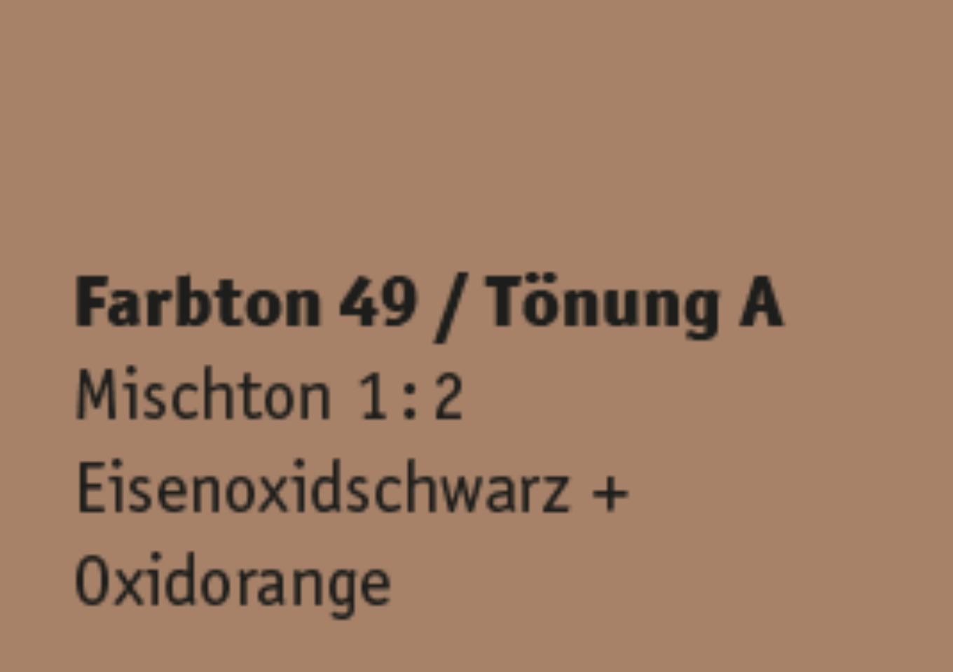 Kreidezeit Farbpigmentmischungen für Farben (trocken) Farbton 49-60