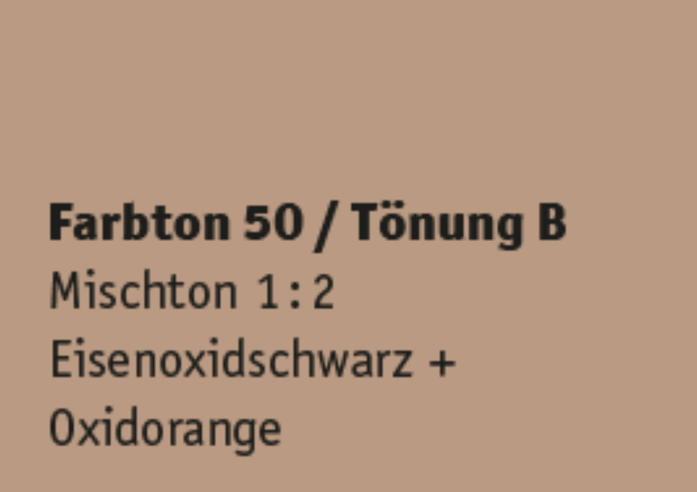 Kreidezeit Farbpigmentmischungen für Farben (trocken) Farbton 49-60