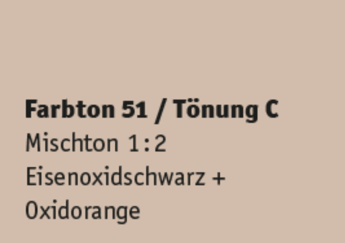 Kreidezeit Farbpigmentmischungen für Farben (trocken) Farbton 49-60