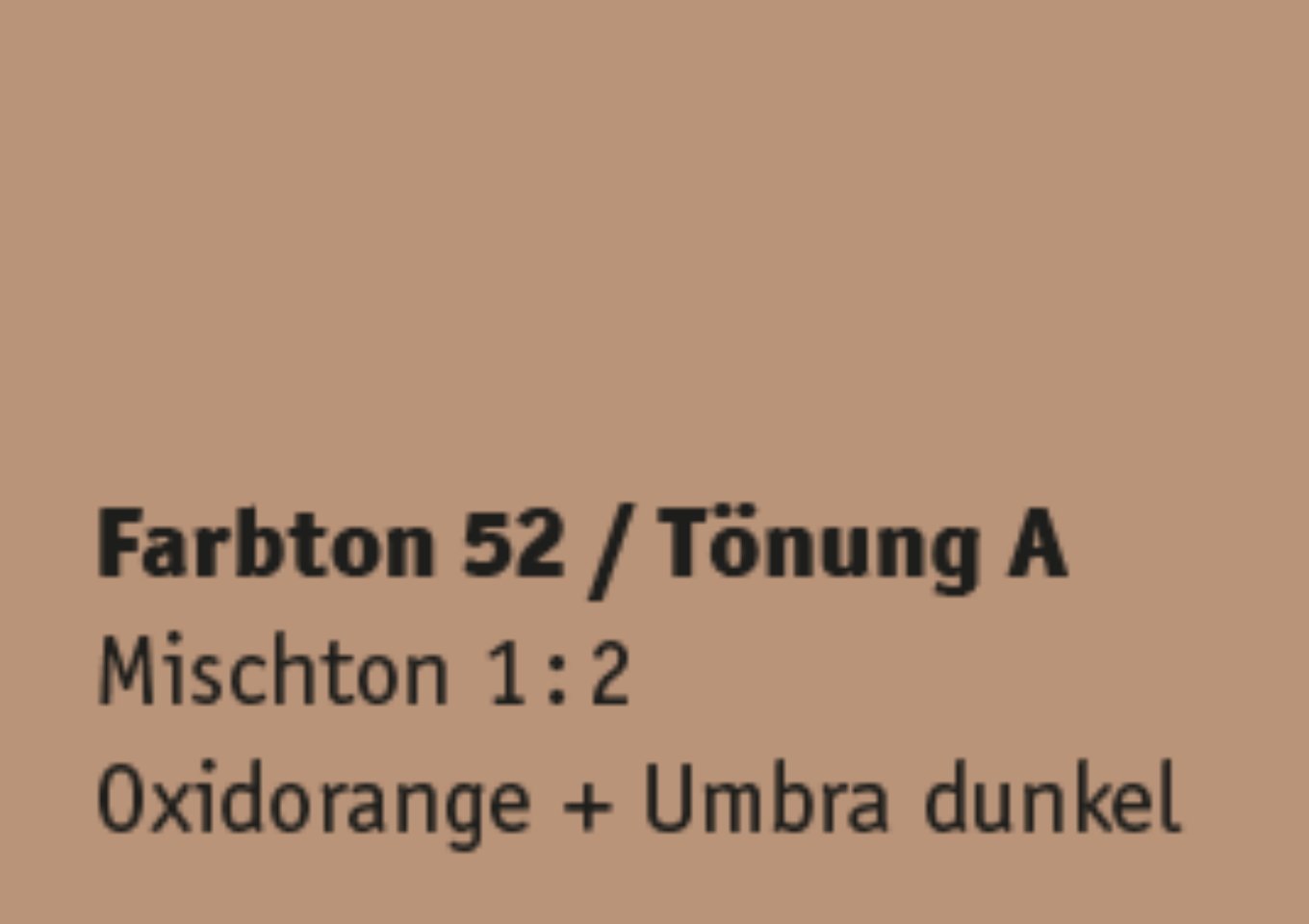 Kreidezeit Farbpigmentmischungen für Sumpfkalkfarben Farbton 49-60