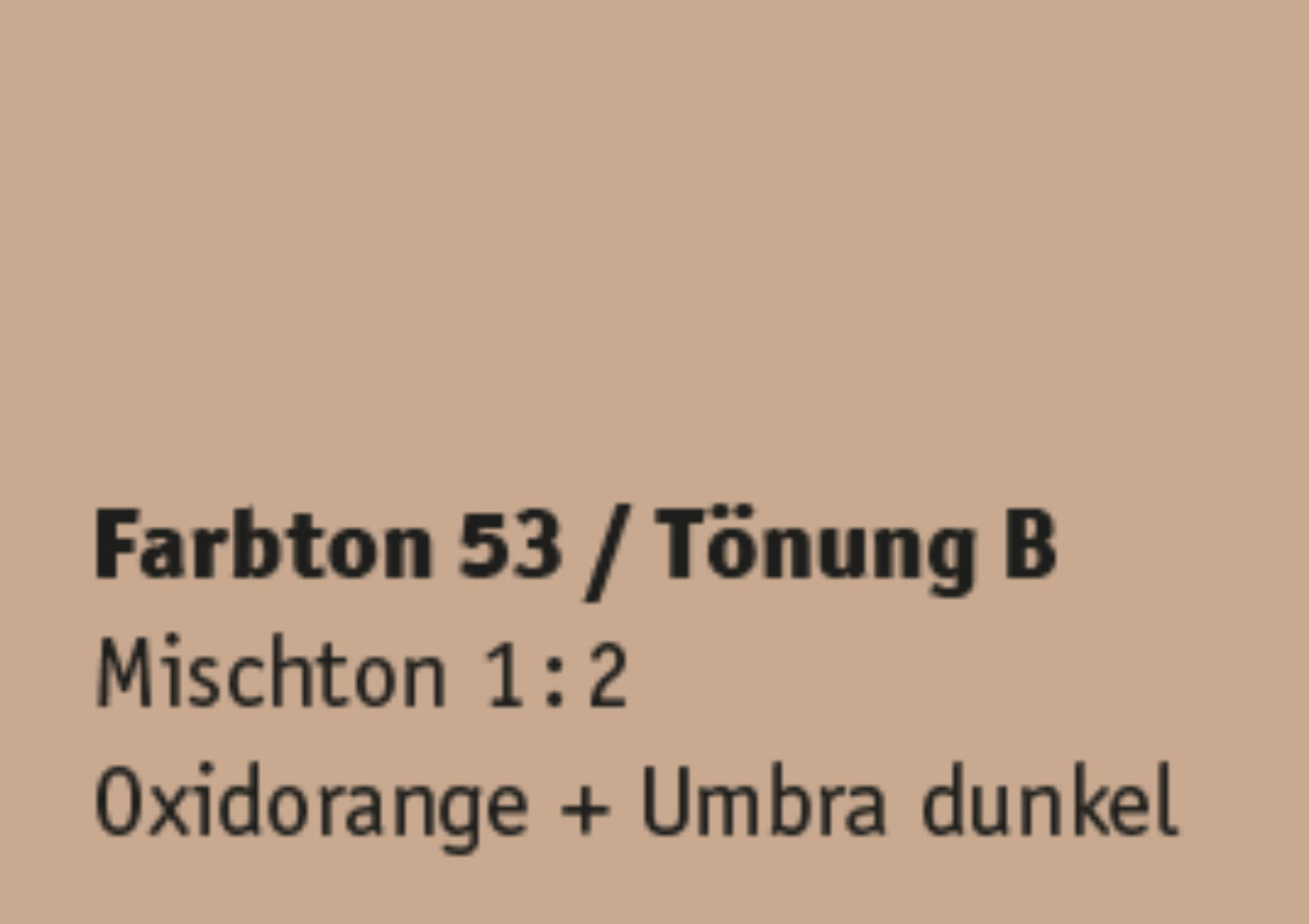 Kreidezeit Farbpigmentmischungen für Farben (trocken) Farbton 49-60