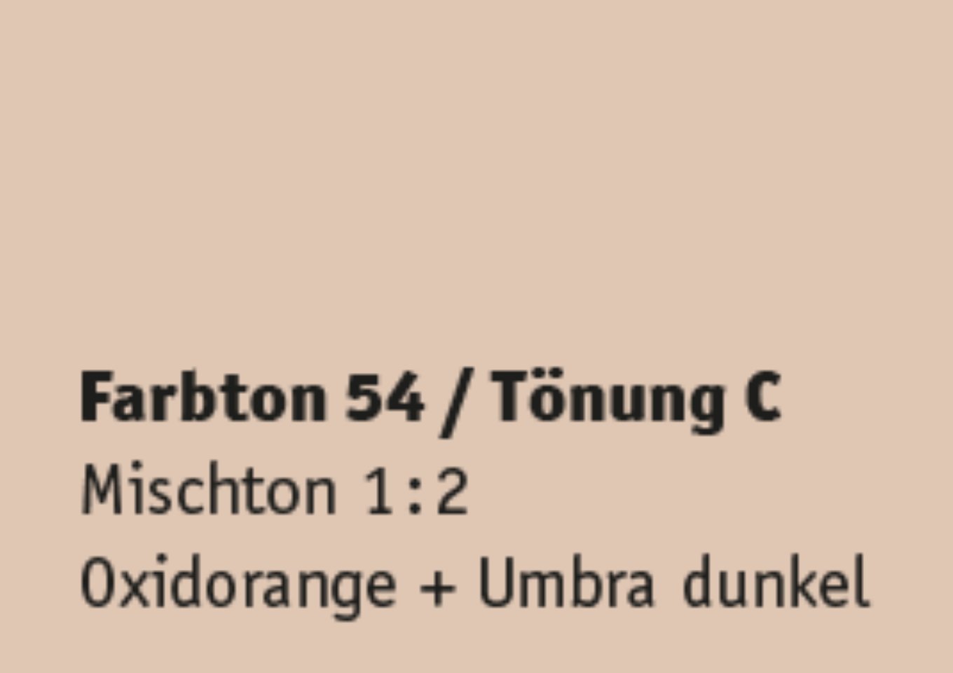 Kreidezeit Farbpigmentmischungen für Sumpfkalkfarben Farbton 49-60