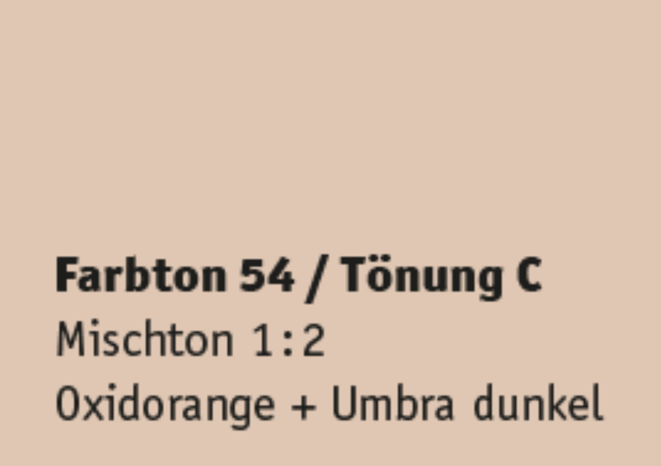 Kreidezeit Farbpigmentmischungen für Farben (trocken) Farbton 49-60