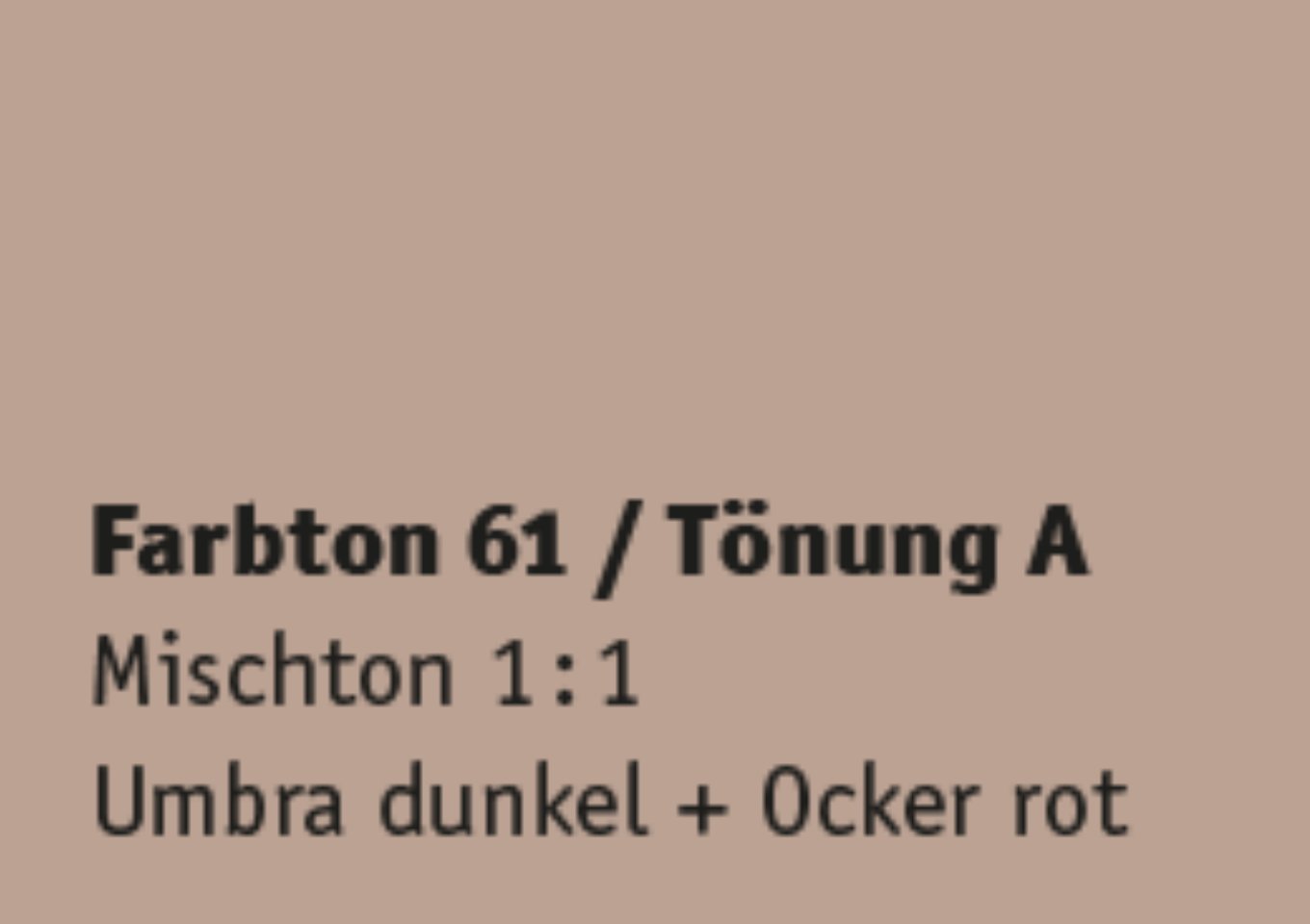 Kreidezeit Farbpigmentmischungen für Sumpfkalkfarben Farbton 61-72