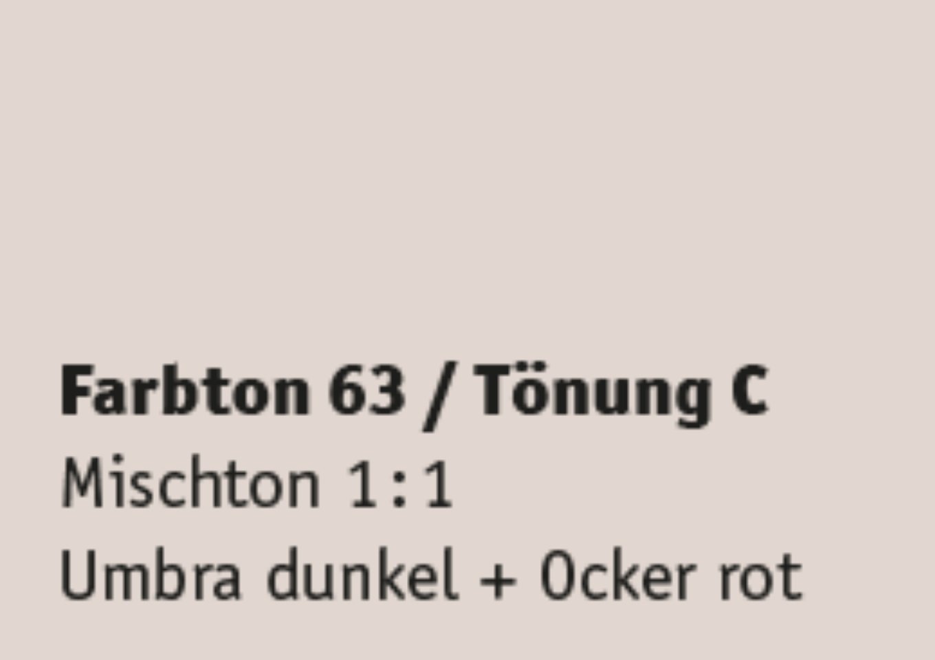 Kreidezeit Farbpigmentmischungen für Sumpfkalkfarben Farbton 61-72