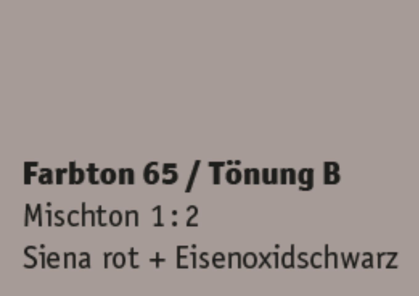 Kreidezeit Farbpigmentmischungen für Farben (trocken) Farbton 61-72