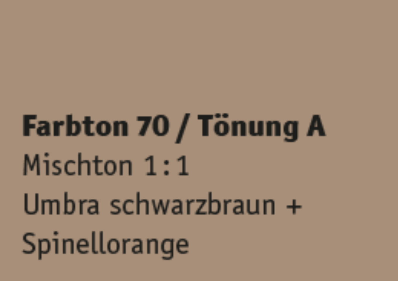 Kreidezeit Farbpigmentmischungen für Farben (trocken) Farbton 61-72