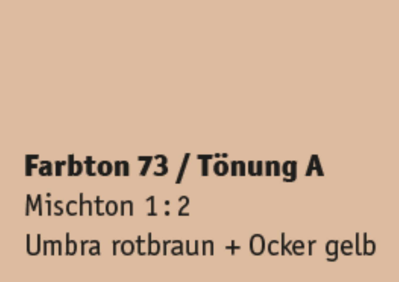 Kreidezeit Farbpigmentmischungen für Farben (trocken) Farbton 73-84