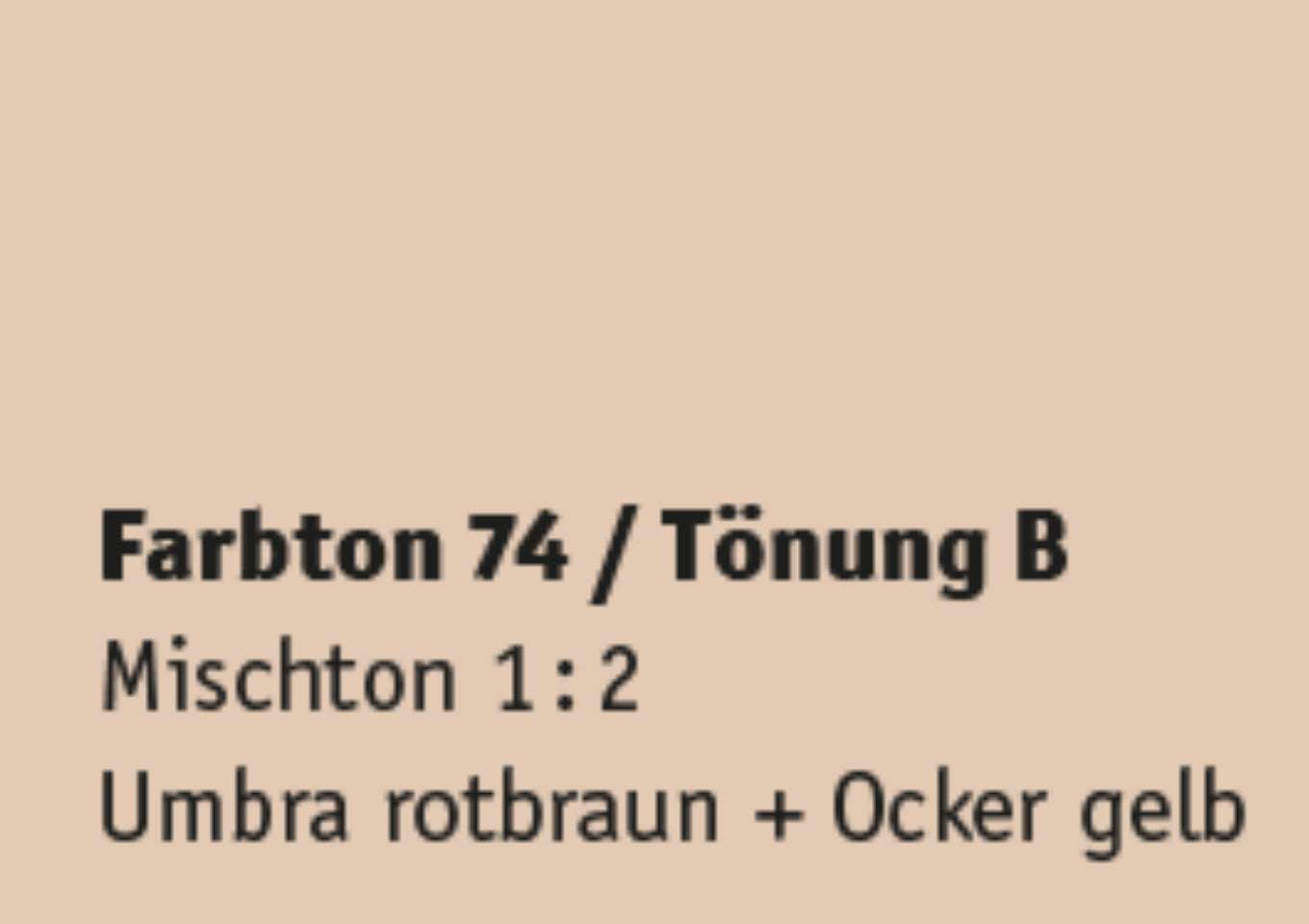 Kreidezeit Farbpigmentmischungen für Farben (trocken) Farbton 73-84