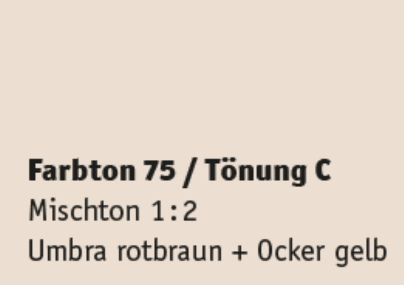 Kreidezeit Farbpigmentmischungen für Farben (trocken) Farbton 73-84