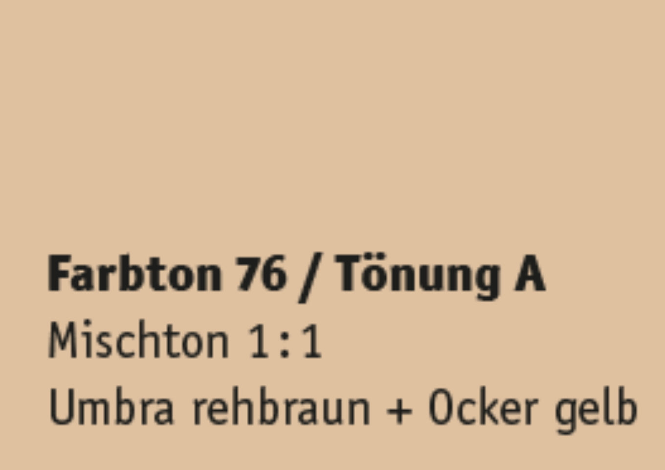 Kreidezeit Farbpigmentmischungen für Farben (trocken) Farbton 73-84